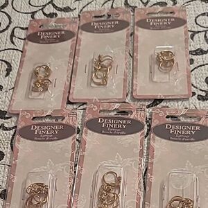 Designer Finery Gold Earrings  Lever Backs